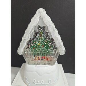 Hallmark "Home Sweet Home" Snow Globe Multicolored Lighted‎ Christmas Light Show